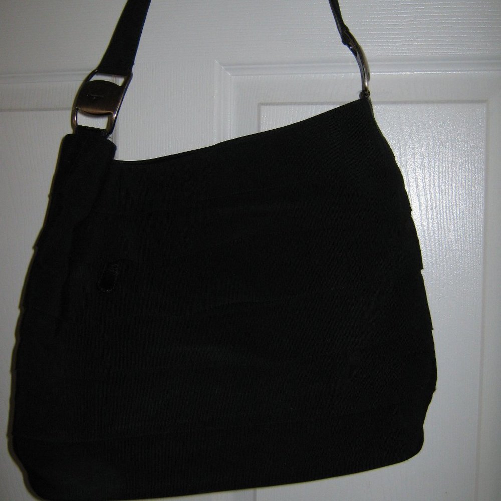 Ferragamo Tiered Vala Black Tote - Picture 8 of 8